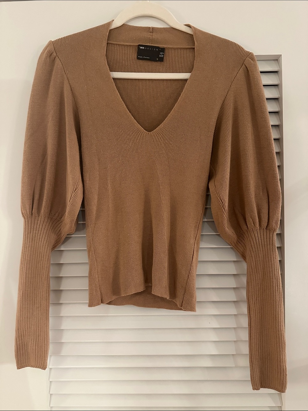 ASOS Knit Sweater in Light Brown